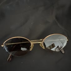 Vintage Christian Dior Prescription Sunglasses W/ Oliver Peoples Leather Case