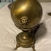Vintage Stiffel Brass Lion's Head Round Body Table Lamp