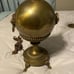 Vintage Stiffel Brass Lion's Head Round Body Table Lamp