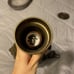 Vintage Stiffel Brass Lion's Head Round Body Table Lamp