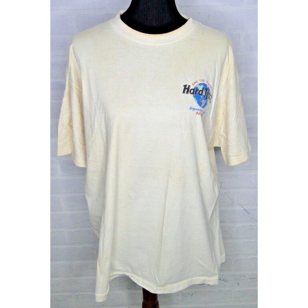 VTG 1994 Hard Rock Cafe Save The Planet Don Henley 90s T Shirt Men's Size XL