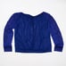 NEW La Perla English Rose Floral Flower Lace Applique Long Sleeve Shirt Violet