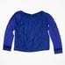 NEW La Perla English Rose Floral Flower Lace Applique Long Sleeve Shirt Violet