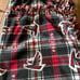 Atlanta Falcons w/footballs. No sew blanket, 72 x 60