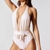 weworewhat Swim Suit XS Tan and White