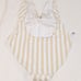 weworewhat Swim Suit XS Tan and White