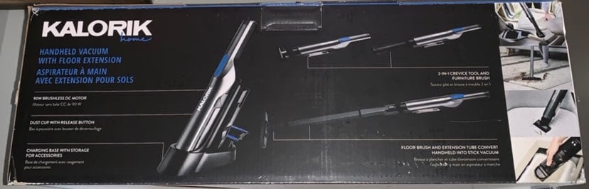 handheld vacuum with floor extension