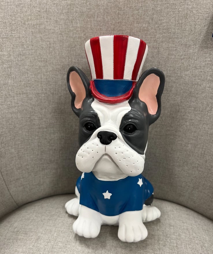 4th of july frenchie decor