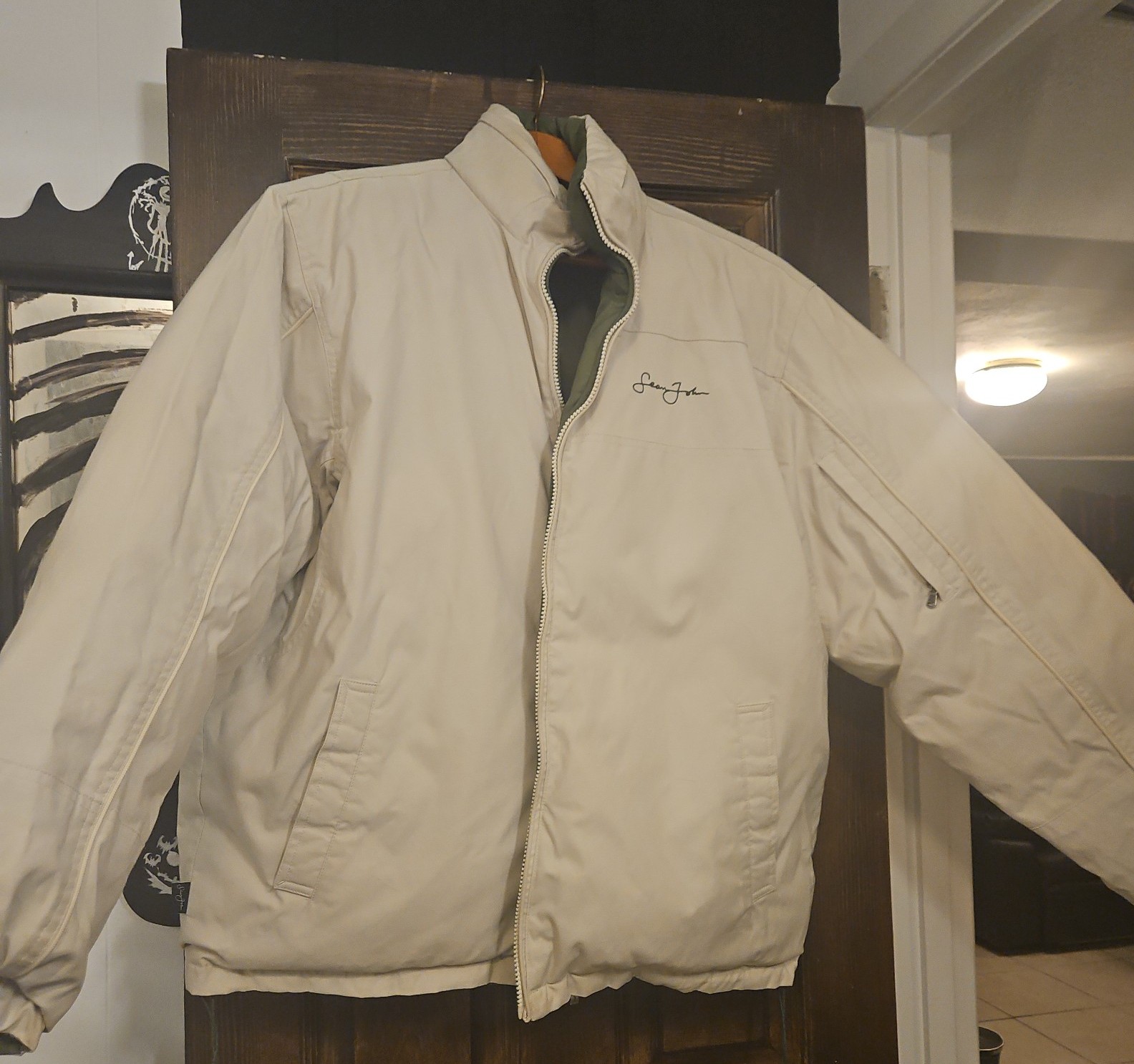 Sean John P Diddy reversible puffy pockets coat