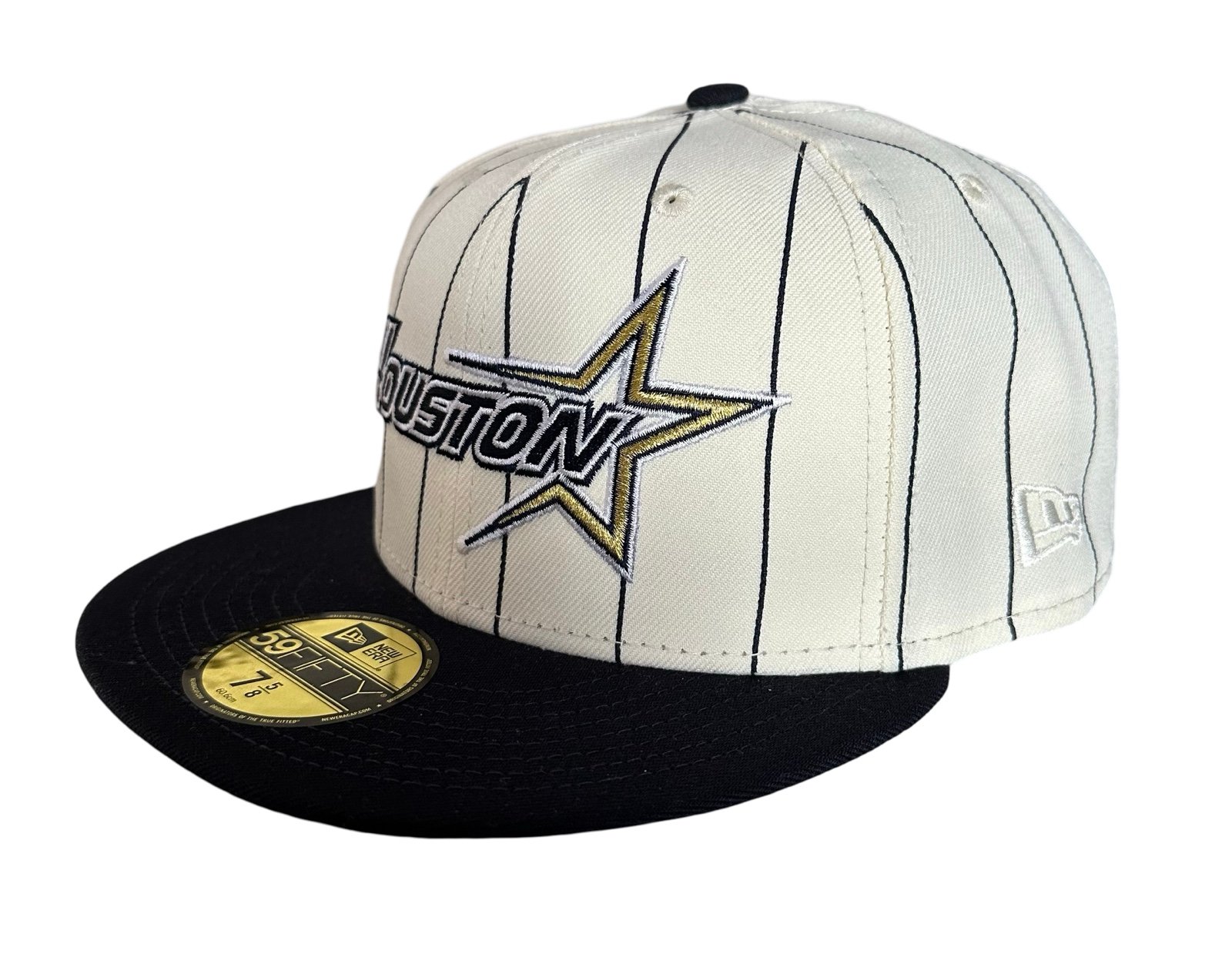 Houston Astros COOPERSTOWN Pinstripe New Era 59Fifty Fitted Cap - Size 7 5/8