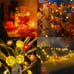 Fall Decor 30LED/10Ft 3D Pumpkin Lights Thanksgiving Decorations, 3 inch.