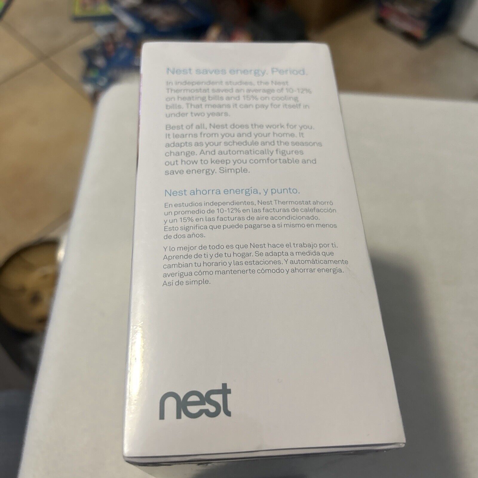 Sealed! Google Nest 3rd Generation Learning Thermostat T3007ES Stainless Steel *