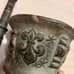 Vintage Mortar & Pestle Handmade Bronze-like French Flour De Lis