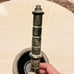 Vintage Mortar & Pestle Handmade Bronze-like French Flour De Lis