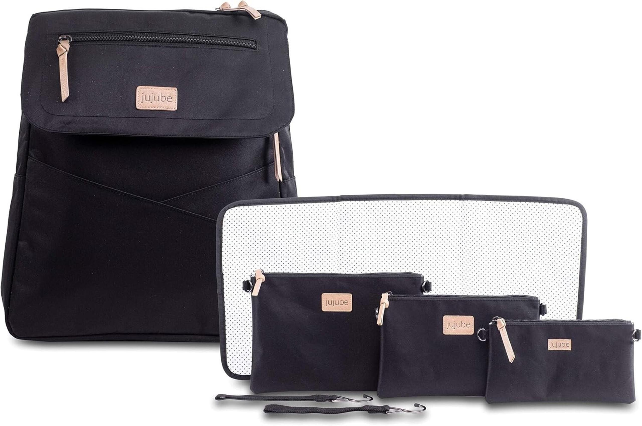 JuJuBe 4-In-1 Core Convertible Diaper/Backpac k/Messenger Bag JB21430 Black