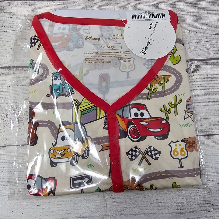 NIB Little Sleepies Disney Pixar Radiator Springs Womens Short Sleeve Shirt Size