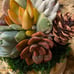 Succulent Pumpkin 4 - 5” Chubby White Fairytale Fall / Autumn Decor-jgj