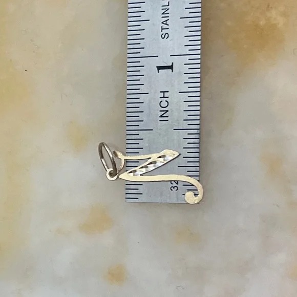 new one pc 14K Gold initial N Pendant Charm initial N