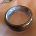 Size 11 Standard Fit 8mm Wood, Brass & Opal Ring