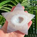 Druzy Agate crystal carved star