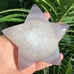 Druzy Agate crystal carved star