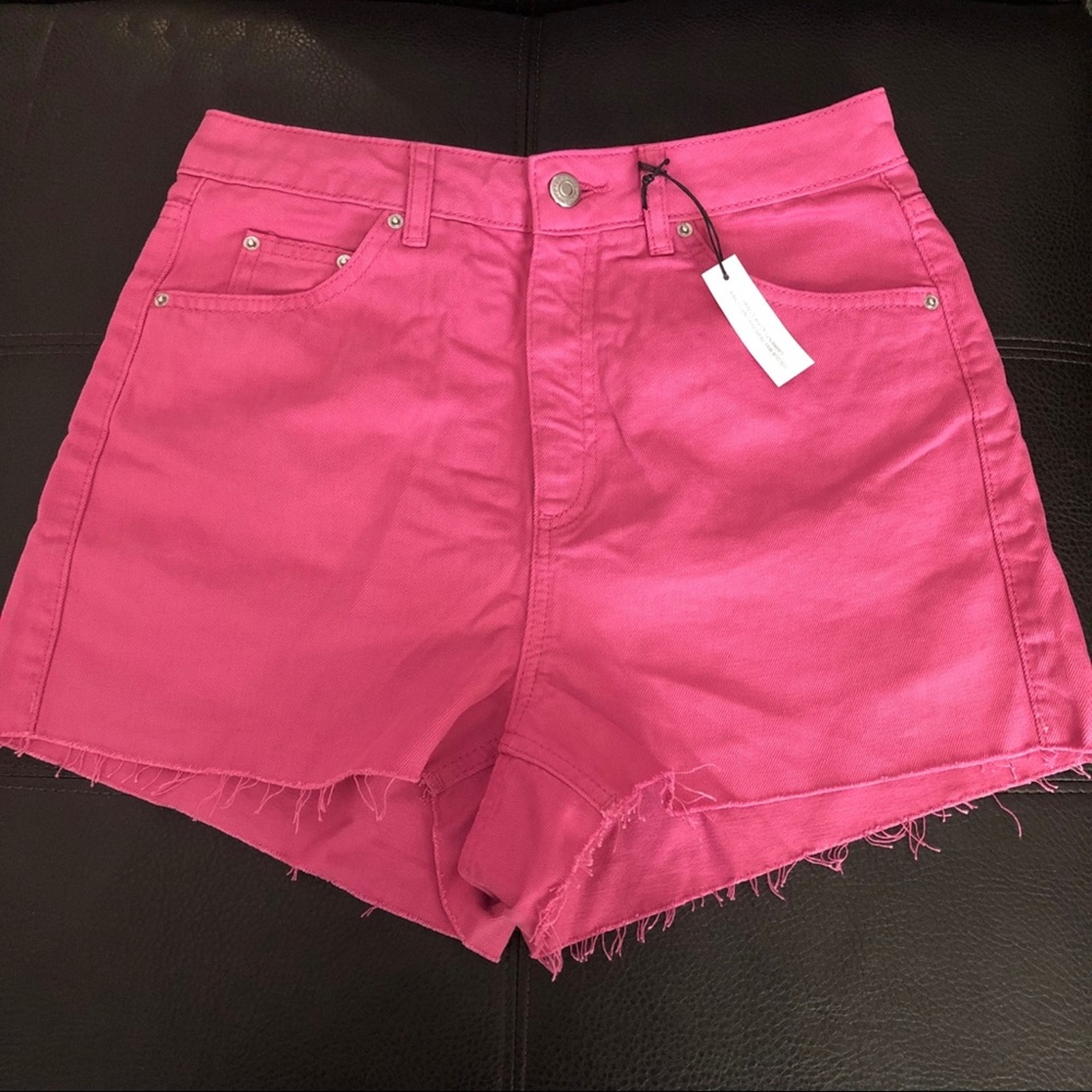 Topshop denim mom shorts