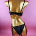 Black lingerie set come with stockings