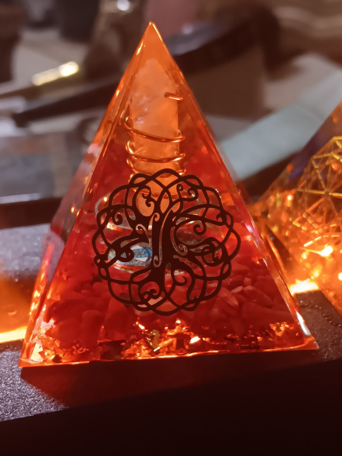 Red jasper orgonite, fully blessed and charged