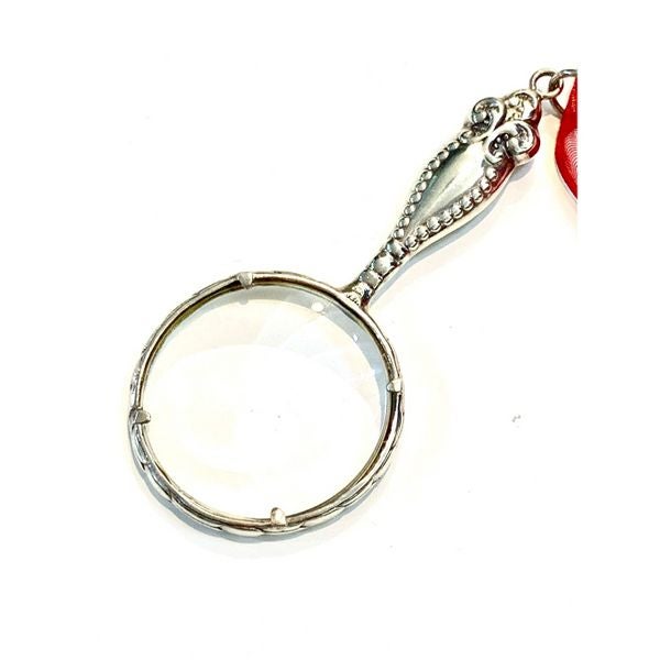 .925 Victorian Replica Sterling Silver Magnifying Glass #vintage