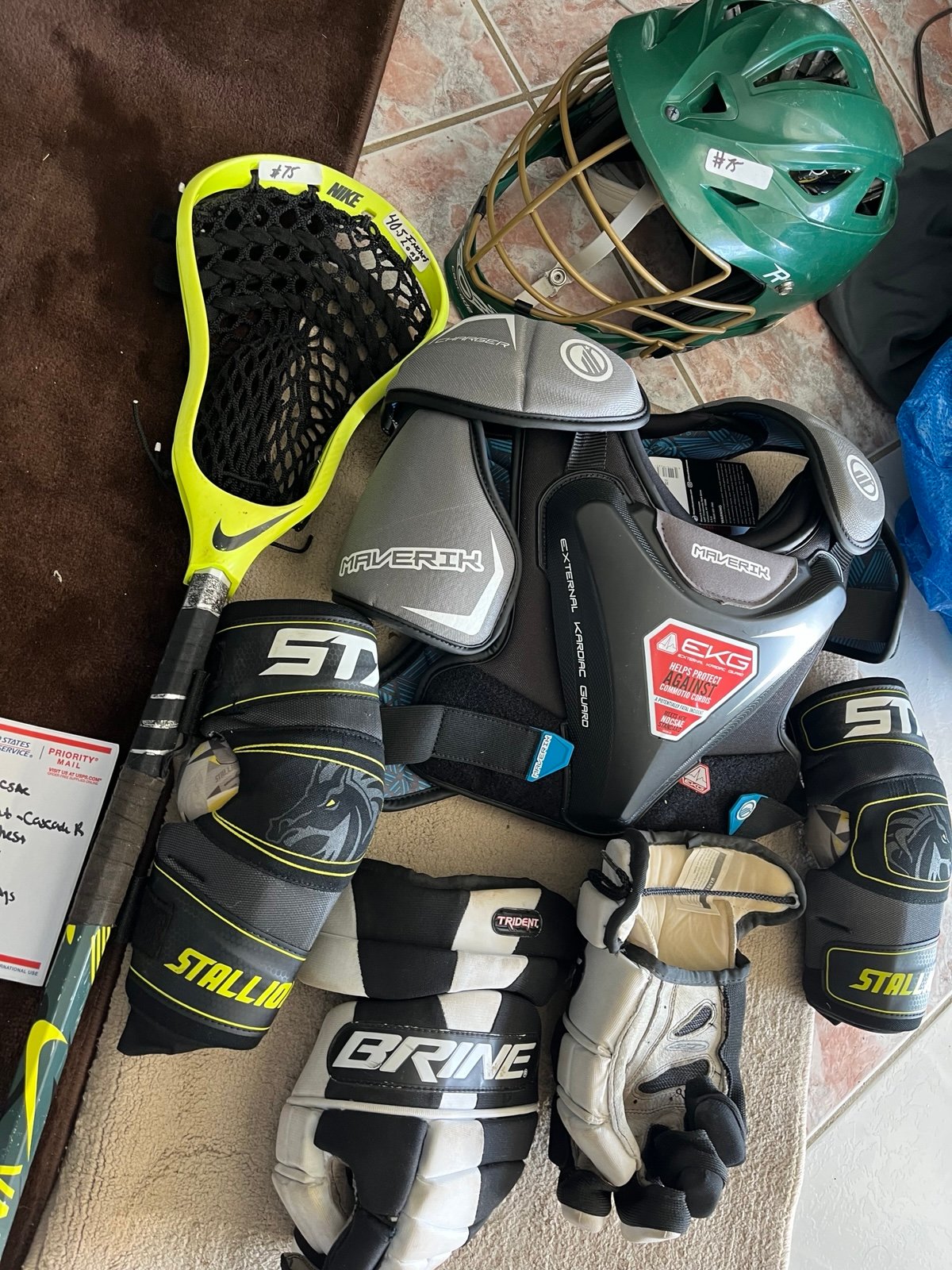 Lacrosse equipment! Full set up! Meets NOCSAE !