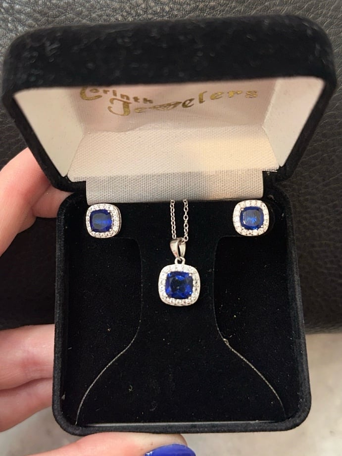 Earrings and Necklace Matching Set