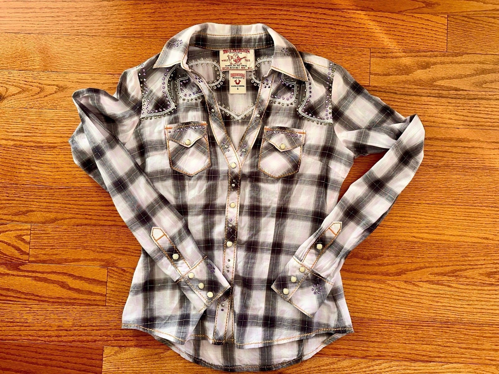 True Religion Ombr Button Down Shirts for Women Mercari