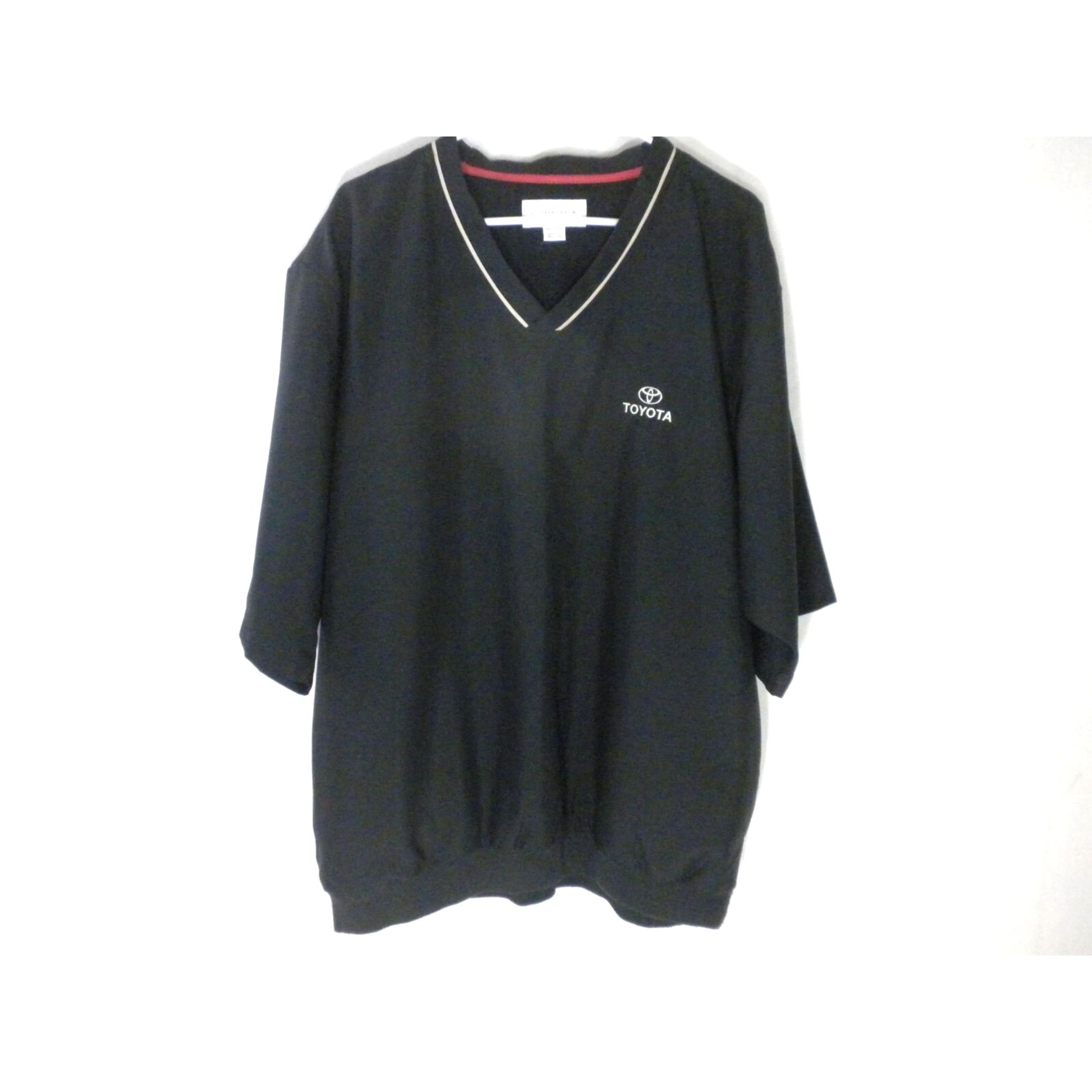 Cutter & Buck Jacket Mens XXL Black Toyota Golf Performance Pullover Windbreaker