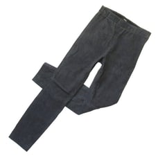 NWT Theory Adbelle Legging in Charcoal Gray Stretch Suede Leather Skinny Pants 4