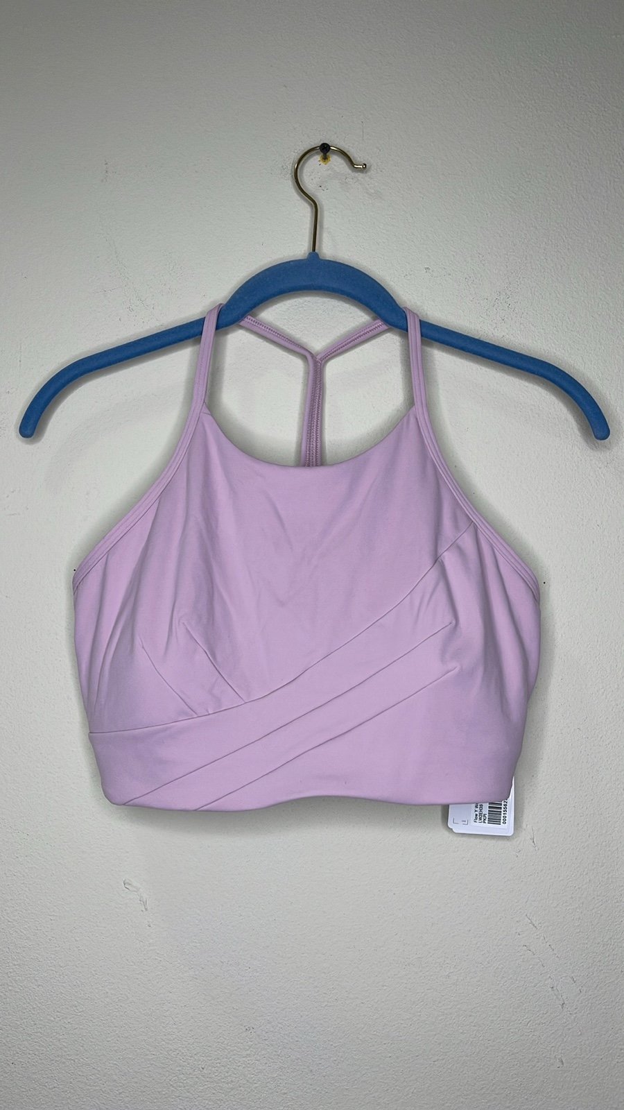 Lululemon Athletica Flow Y Wrap-Front High-Neck Sports Built In Bra Size 12