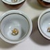 Vintage Turkish Copper Porcelain Tea Cups Service for 6