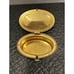 Victorian Collar Box With Jewelry/pin Storage In Lid Black