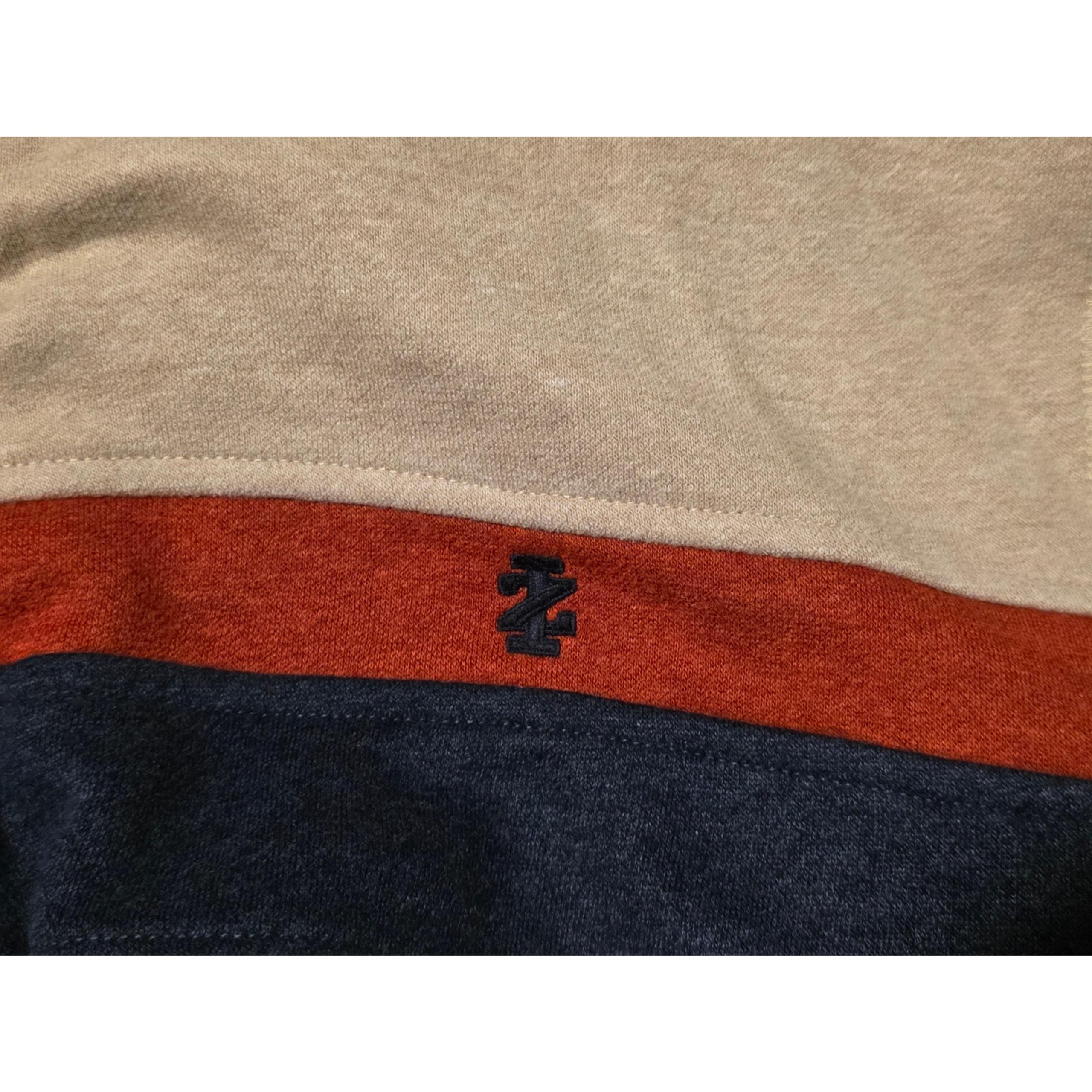 IZOD Sweatshirt Mens L Advantage Performance Striped Fleece Pullover