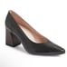 Paul Green Kami Black Supple Leather Block Mid Heel Pointed Toe UK 6 US 8.5