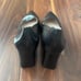 Paul Green Kami Black Supple Leather Block Mid Heel Pointed Toe UK 6 US 8.5