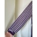 Vintage 70s Twin Girl of Hollywood Striped Cheetah Fun Purple Midi Dress, Medium