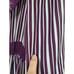 Vintage 70s Twin Girl of Hollywood Striped Cheetah Fun Purple Midi Dress, Medium
