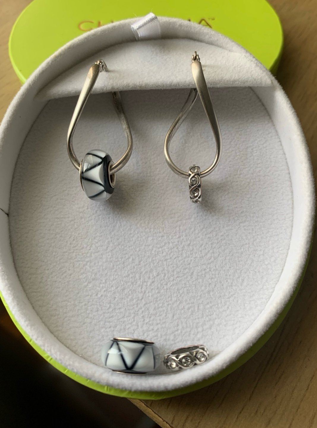 Sterling Silver Chamilia Infinity Earrings
