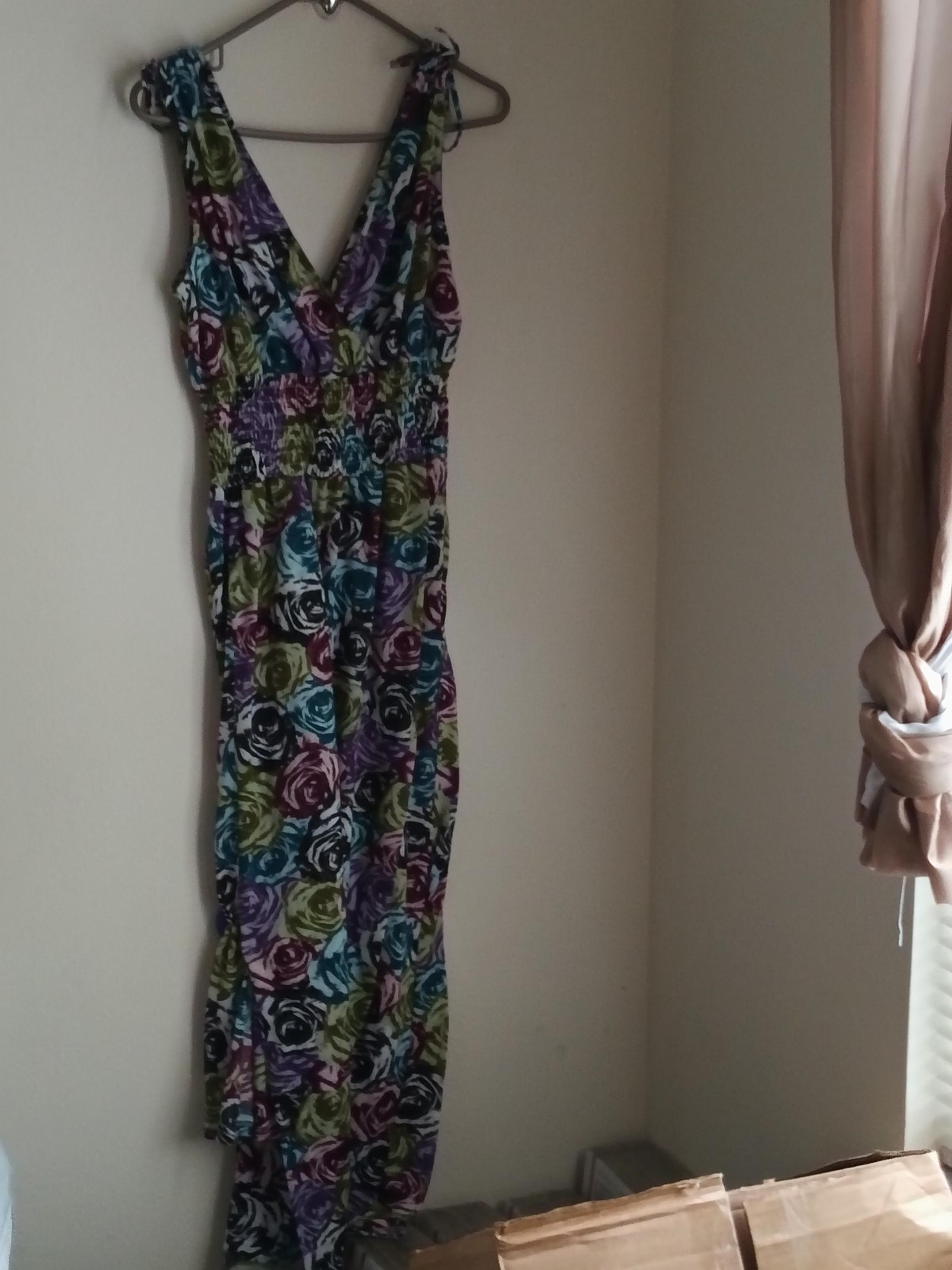 Just Love Purple and Blue Sleeveless Maxi Sundress