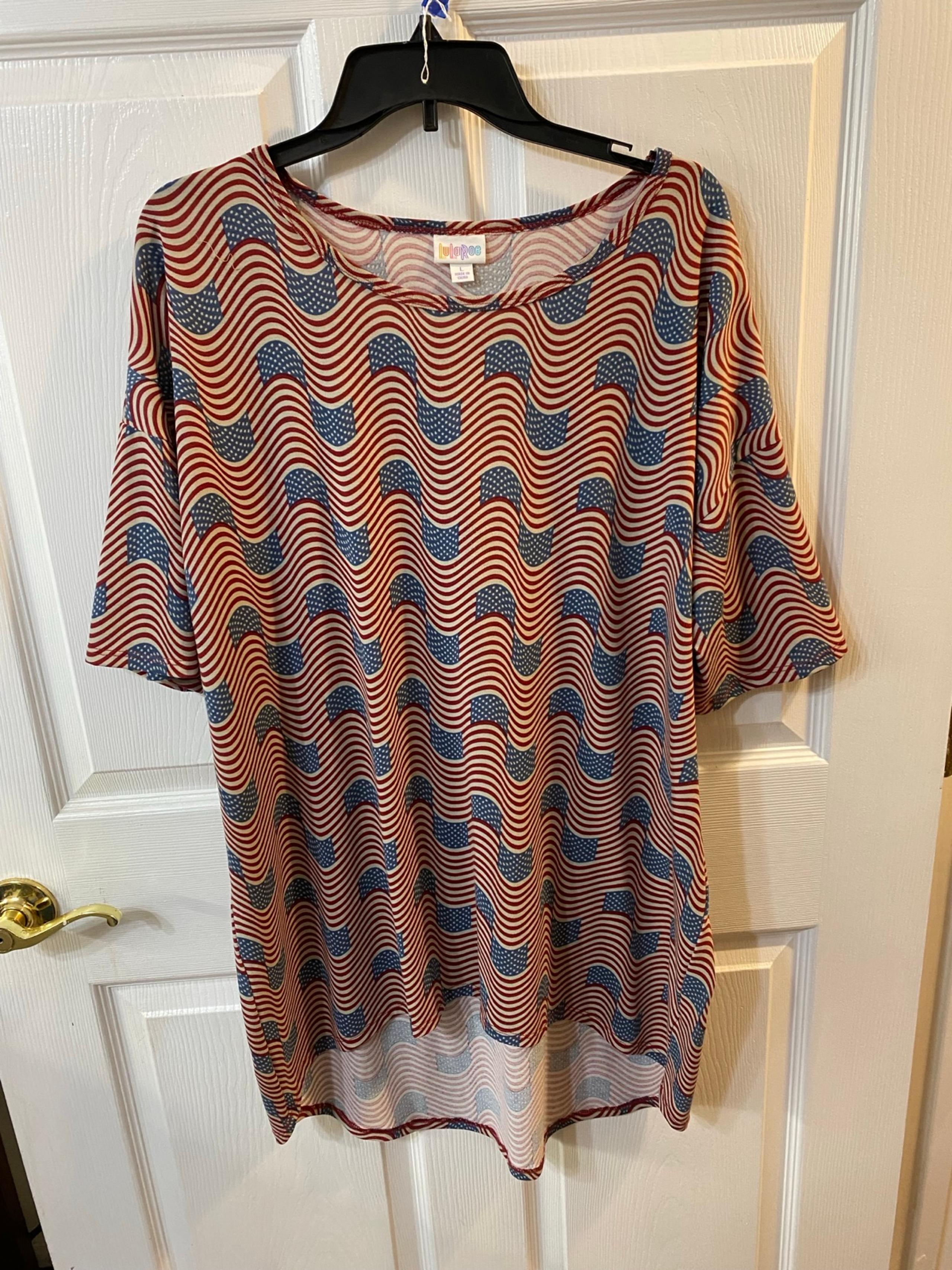 LulaRoe patriotic top 4th of July