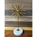 Metal marble MCM Atomic sunburst spindle nail sculpture 14.5”