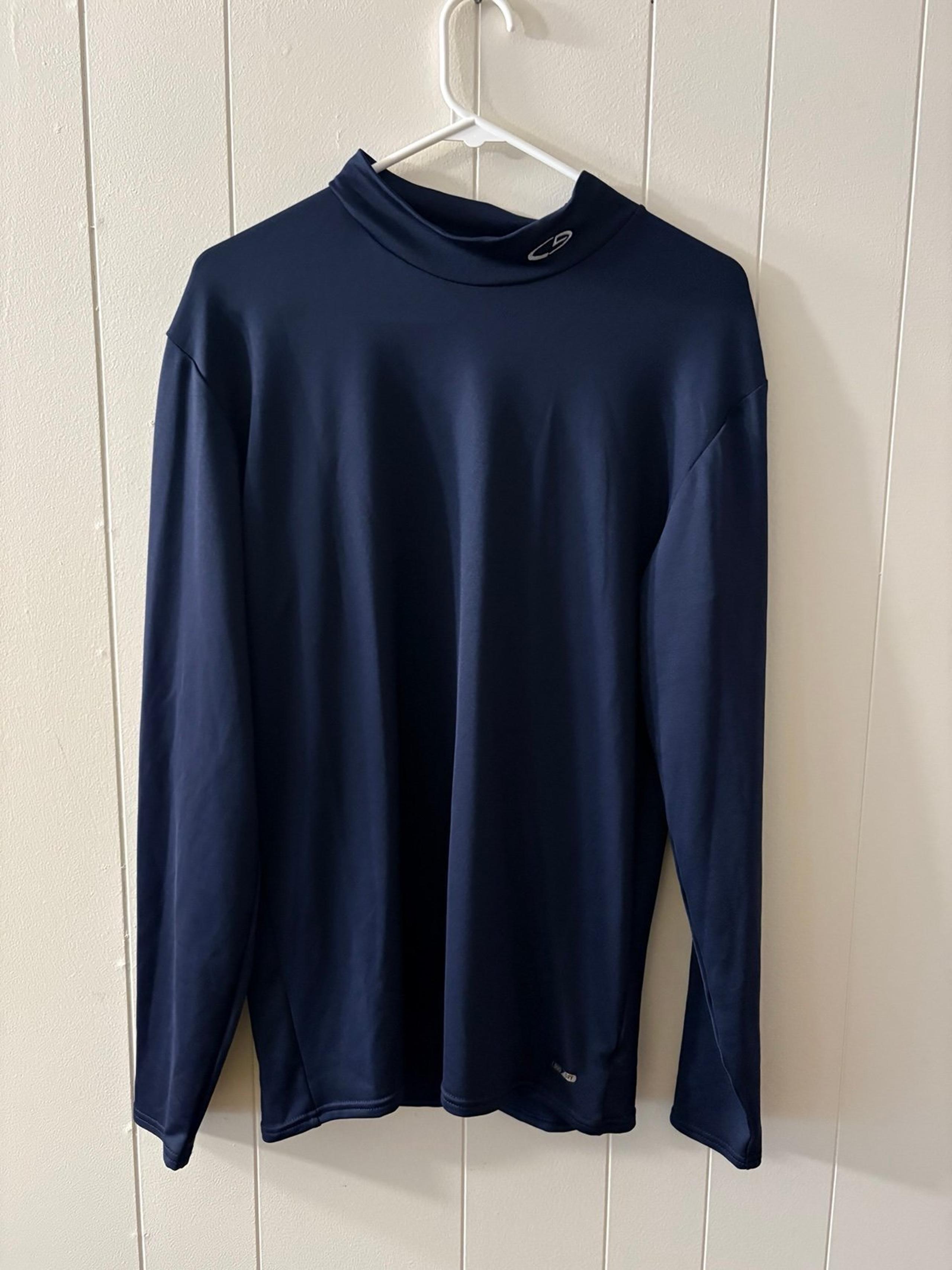 Champion Duo Dry Men’s XL Navy Blue Long Sleeve Fitted Top Under Layer