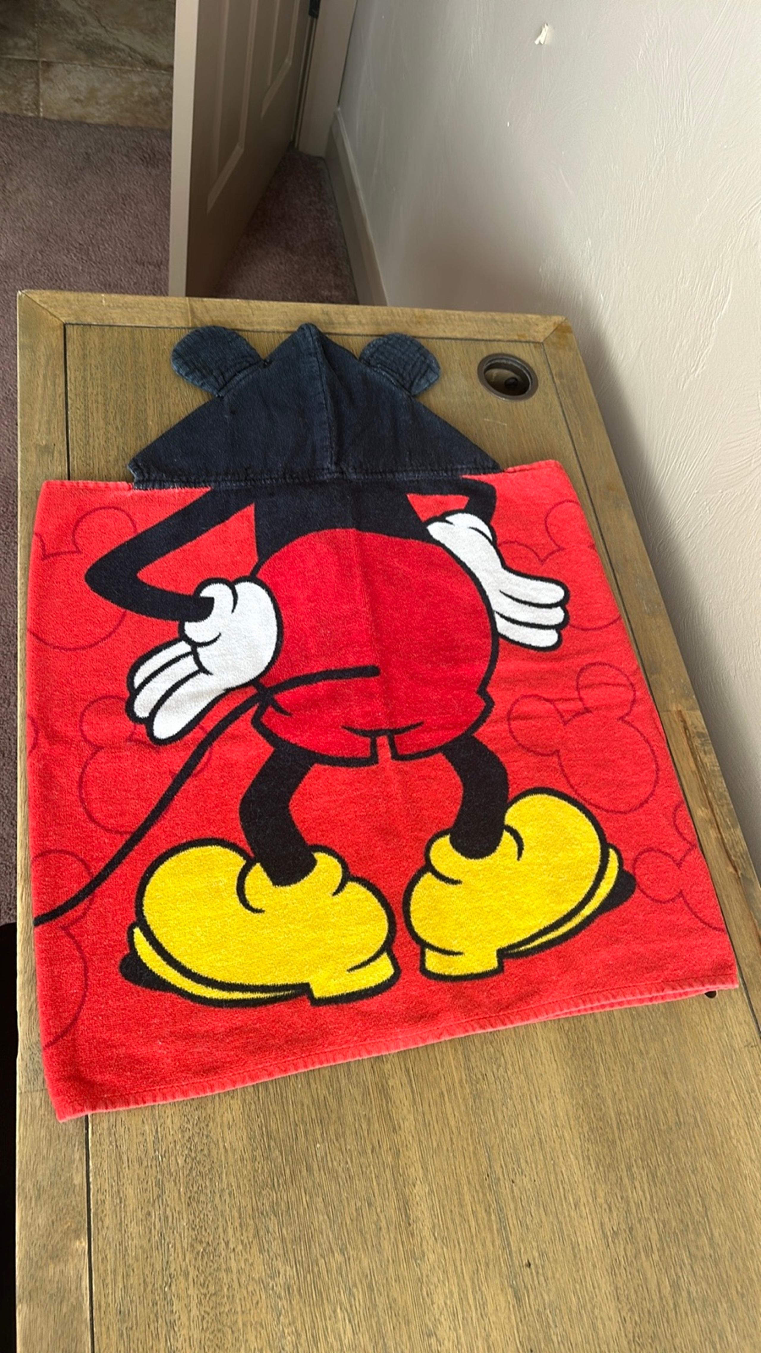 Kids Disney Mickey Mouse Poncho Towel