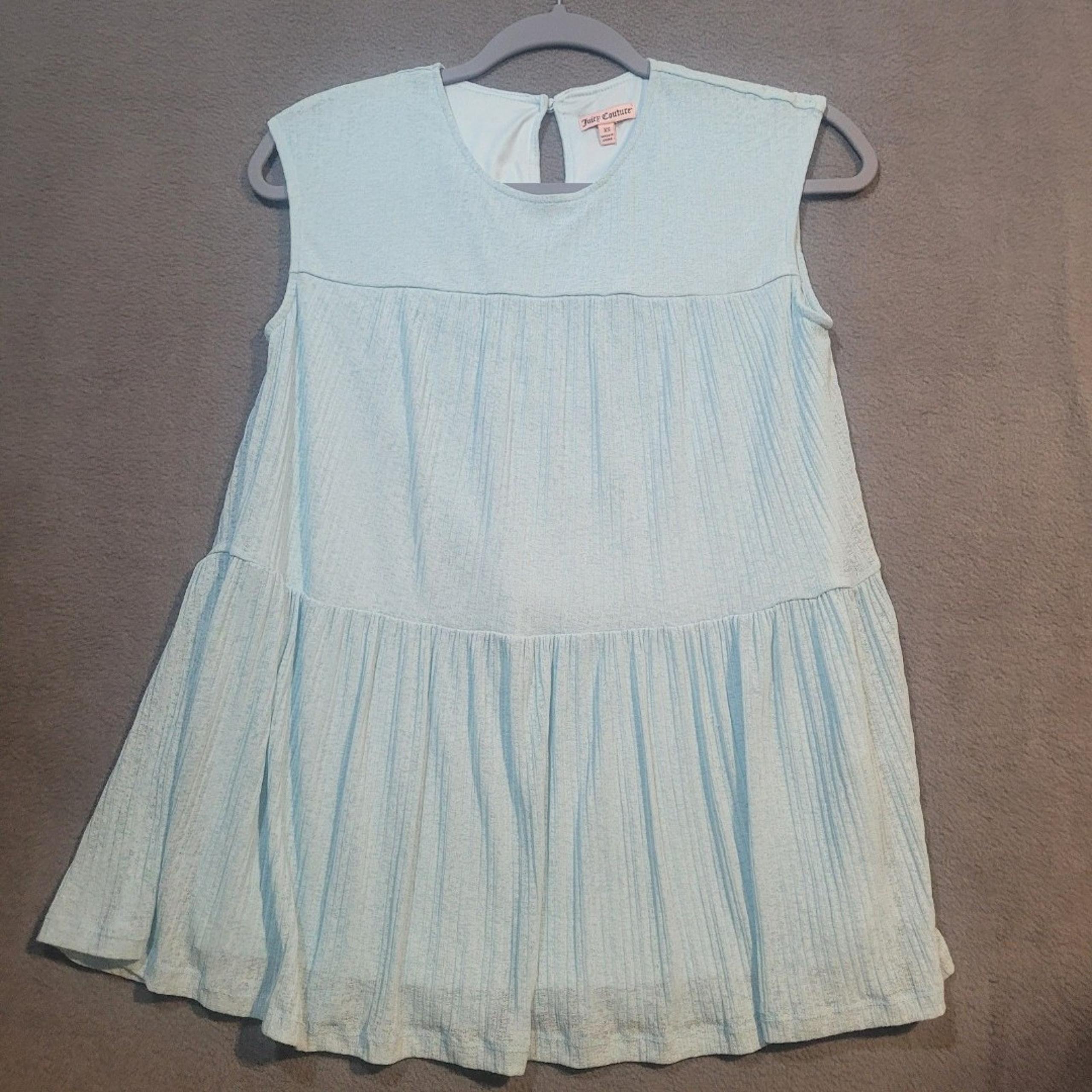 Juicy Couture Women's XS Sleeveless Top Light Blue