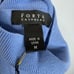 Forte Cashmere Turtleneck Knit Sweater Blue Soft Timeless Natural Women's M New